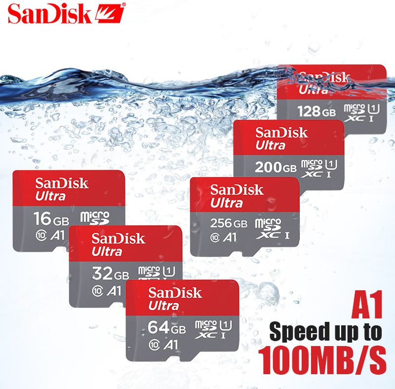 Sandisk Ultra MicroSD kaart 256GB A1 Class 10 afbeelding 3