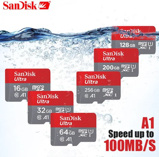 Sandisk Ultra MicroSD kaart 256GB A1 Class 10 afbeelding 3