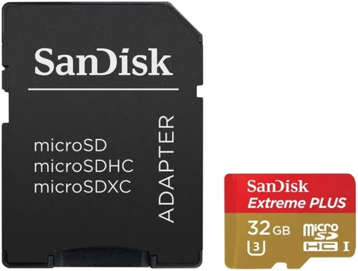 Sandisk Extreme Plus 32GB MicroSD kaart afbeelding 3