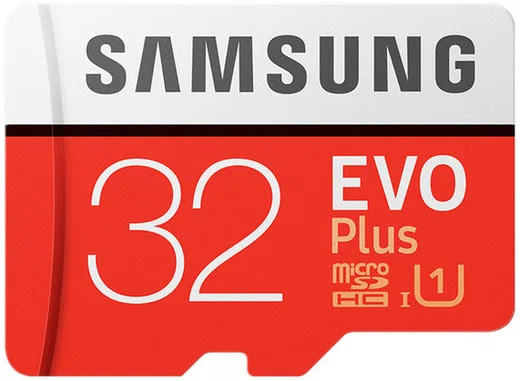 Samsung Evo Class 10 Micro-SD Kaart met SD-Adapter 32GB Rood afbeelding 1