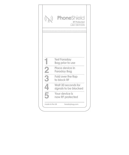 Disklabs Faraday Bag Phone Shield 2 (PS2) Met Window afbeelding 6