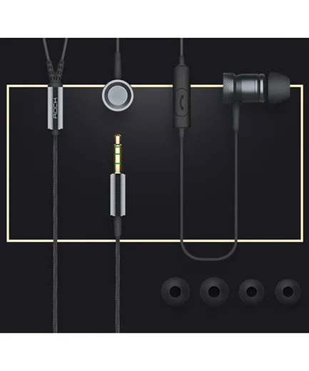 Rock Mula In-Ear Oortjes Telefoon / Smartphone Headset Roze Goud afbeelding 4