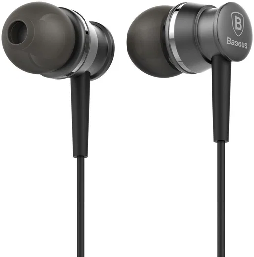 Baseus Lark Universele Bedrade In-Ear Oordopjes 3.5mm Jack Grijs afbeelding 2