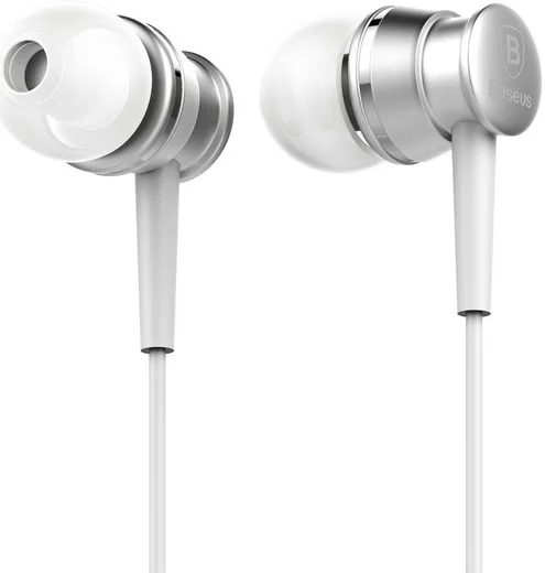 Baseus Lark Universele Bedrade In-Ear Oordopjes 3.5mm Jack Wit afbeelding 2