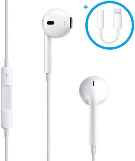 Originele Apple EarPods Oortjes MX62ZM/A (Jack met Lightning Adapter) afbeelding 1