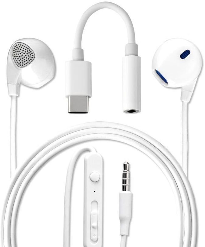 4Smarts Melody Headset met USB Type-C Aansluiting Wit afbeelding 1