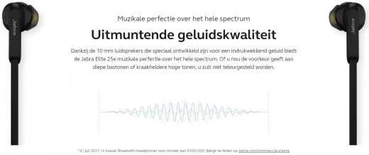 Jabra Elite 25e Bluetooth Headset Zwart afbeelding 6
