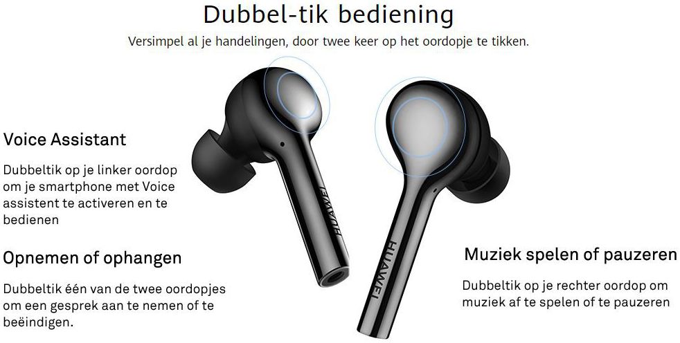 Huawei FreeBuds Lite Zwart afbeelding 16