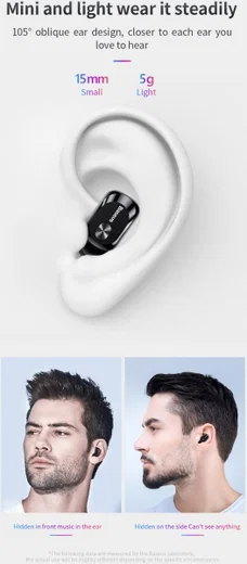 Baseus Encok W01 Draadloze Oordopjes True Wireless Headset Zwart afbeelding 7