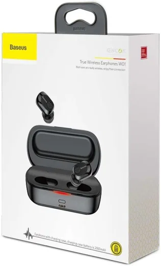 Baseus Encok W01 Draadloze Oordopjes True Wireless Headset Zwart afbeelding 8