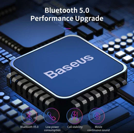 Baseus Encok W01 Draadloze Oordopjes True Wireless Headset Zwart afbeelding 9