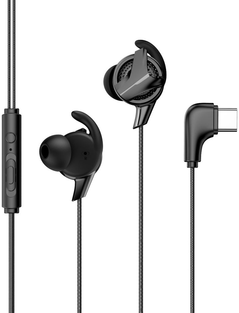 Baseus Gamo H15 Universele USB-C Oordopjes met Microfoon Zwart afbeelding 3