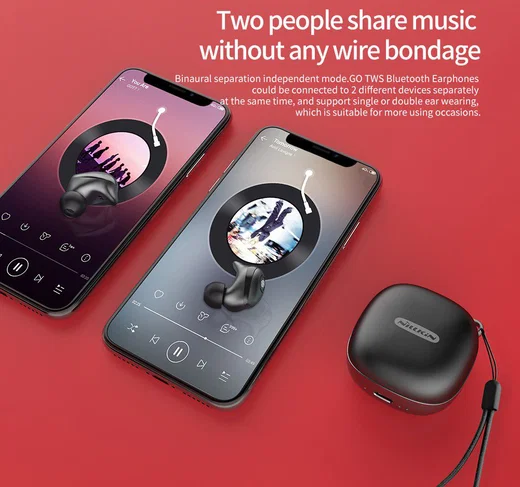 Nillkin Go True Wireless In-Ear Bluetooth Headset Zwart afbeelding 14