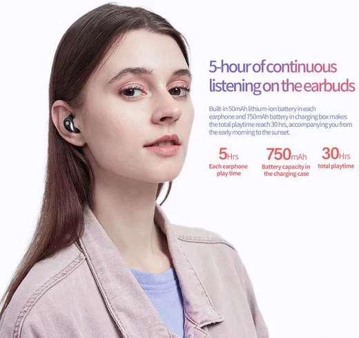 Nillkin Go True Wireless In-Ear Bluetooth Headset Zwart afbeelding 8