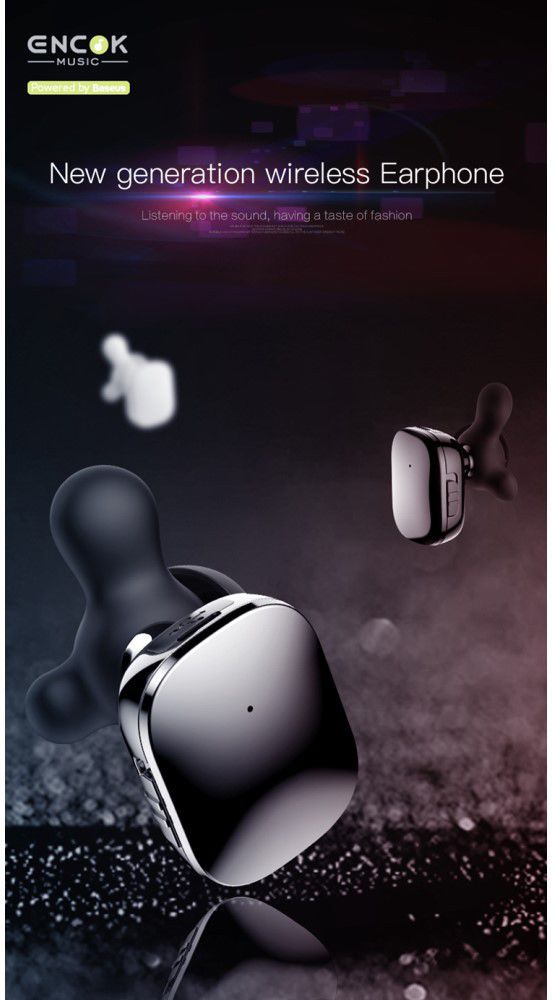Baseus Encok W02 True Wireless Headset Zwart afbeelding 24