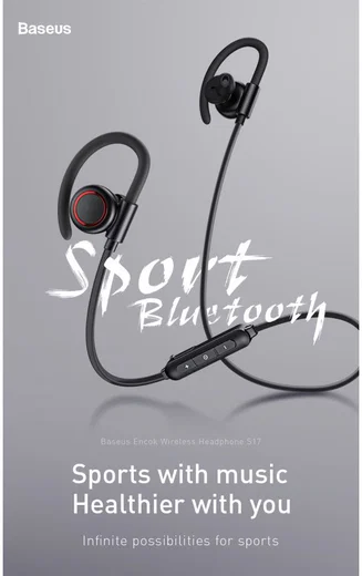 Baseus Encok S17 Draadloze Sport Oordopjes Zwart afbeelding 24