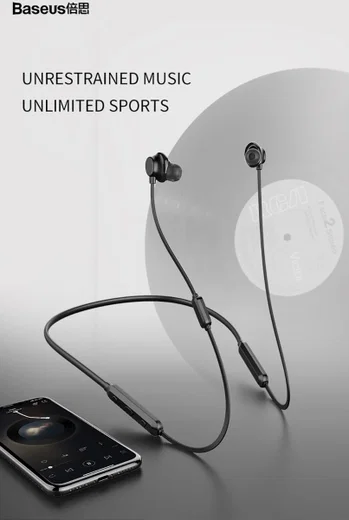 Baseus Encok S11 Draadloze In-Ear Sport Oordopjes Zwart afbeelding 3