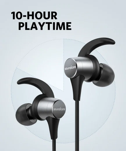 Anker Soundcore Spirit Pro In-Ear Bluetooth Headset Zwart/Grijs afbeelding 3