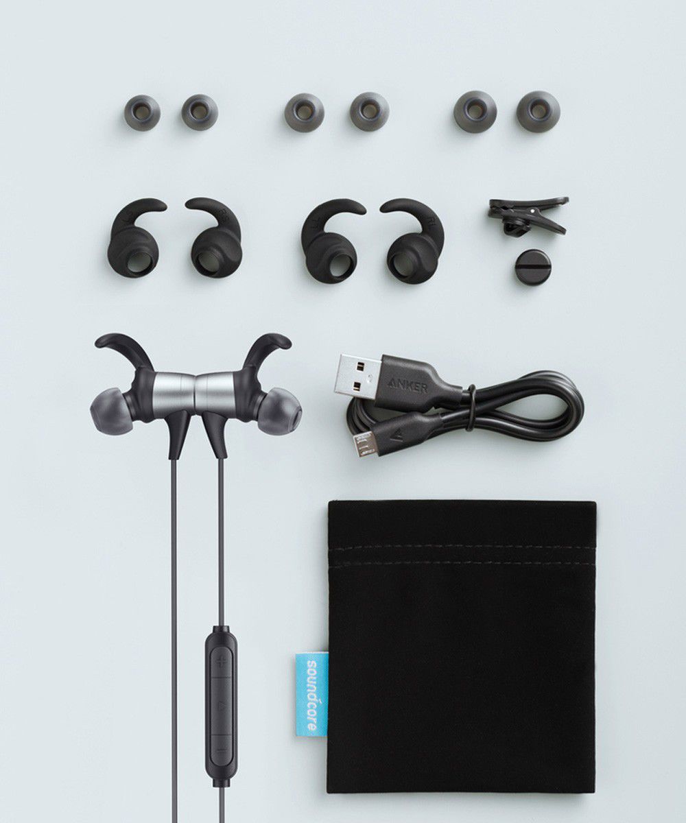Anker Soundcore Spirit Pro In-Ear Bluetooth Headset Zwart/Grijs afbeelding 7