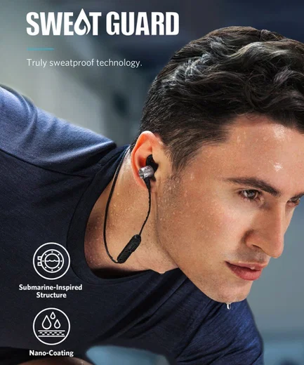 Anker Soundcore Spirit Pro In-Ear Bluetooth Headset Zwart/Grijs afbeelding 2