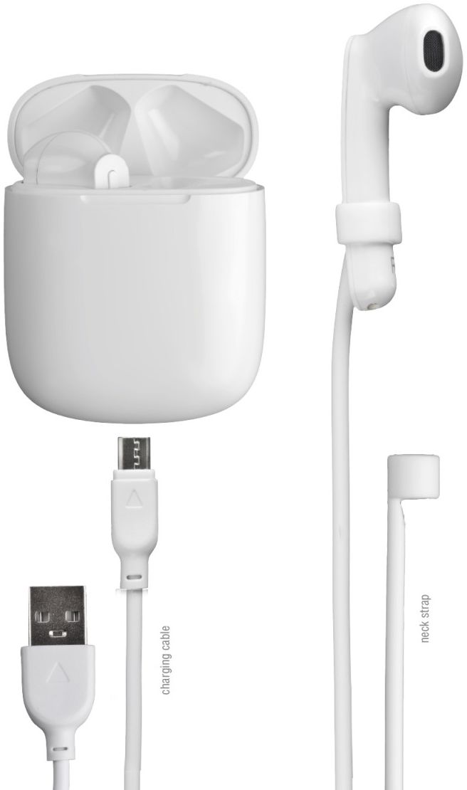 4smarts Eara SkyPods TWS Bluetooth Headset Draadloze Oordopjes Wit afbeelding 8