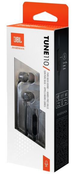 JBL T110 in-ear oortjes 3.5mm jack Zwart afbeelding 5