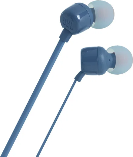 JBL T110 In-Ear 3.5mm Mini-Jack Headset Blauw afbeelding 1