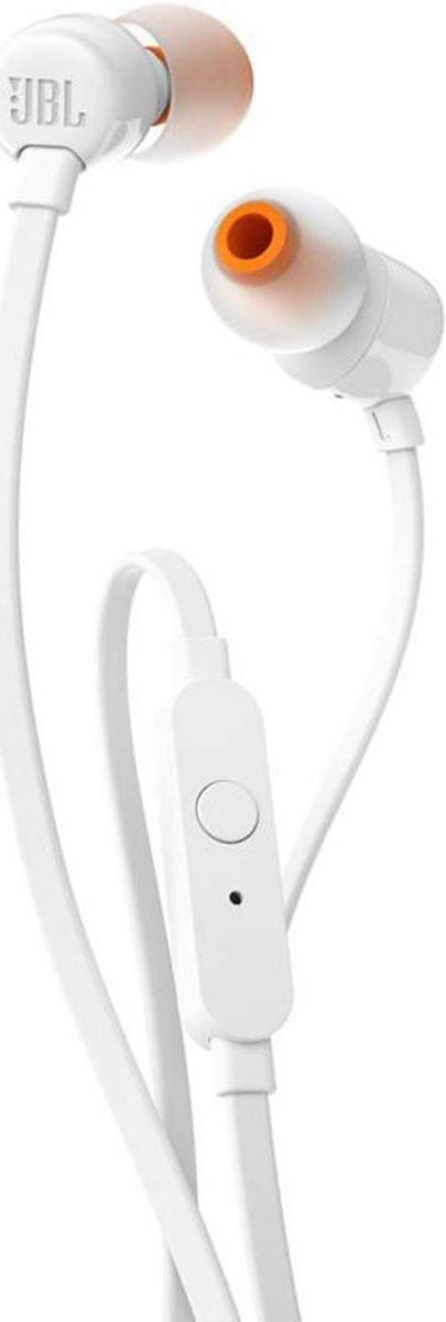 JBL T110 In-Ear 3.5mm Mini-Jack Headset Wit afbeelding 1
