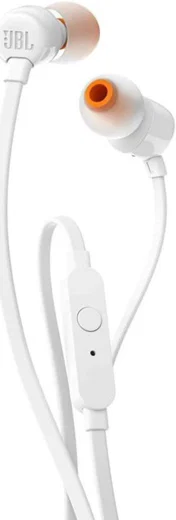 JBL T110 In-Ear 3.5mm Mini-Jack Headset Wit afbeelding 1