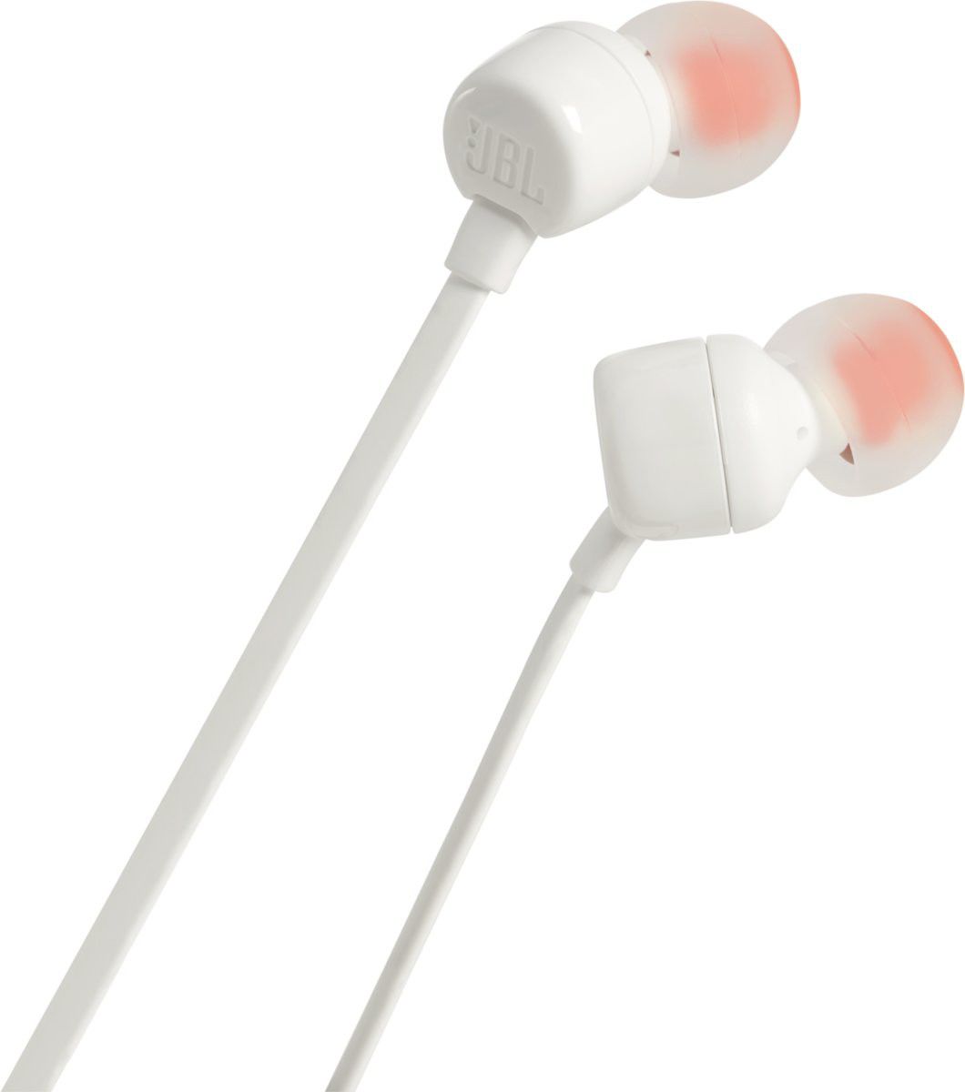 JBL T110 In-Ear 3.5mm Mini-Jack Headset Wit afbeelding 2