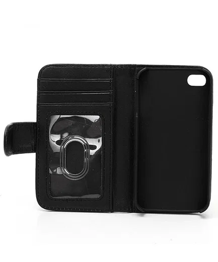 iPhone 4(S) Wallet Case Zwart afbeelding 4