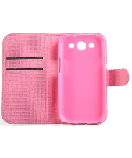 Samsung Galaxy S3 Wallet Case Stand Bloem Patroon afbeelding 5