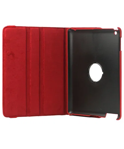 Apple iPad 2/3/4 360 Graden Case met Stand Rood afbeelding 2