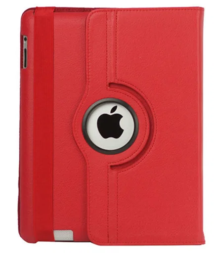 Apple iPad 2/3/4 360 Graden Case met Stand Rood afbeelding 4