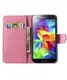 Samsung Galaxy S5 (Neo) Bloem Wallet Stand Case afbeelding 2
