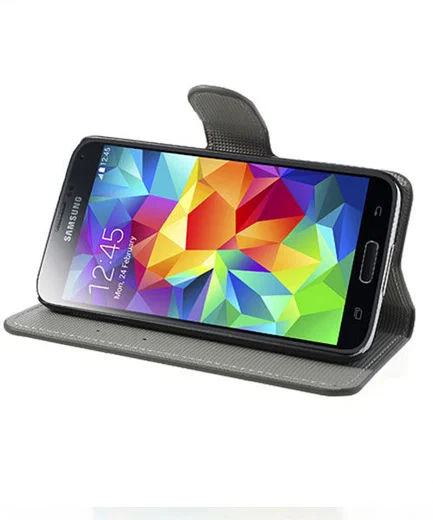 Samsung Galaxy S5 (Neo) Bloemen Wallet Stand Case afbeelding 5