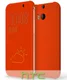 HTC One M8 Dot View Flip Case HC M100 Oranje afbeelding 2