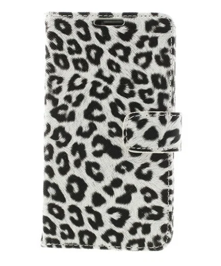 Samsung Galaxy S5 (Neo) Panter Print Stand Case Wit afbeelding 3