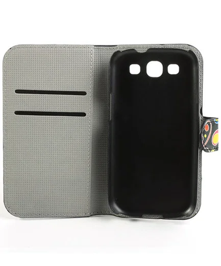 Samsung Galaxy S3 Colorful Design Wallet Stand Case afbeelding 5