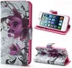 Apple iPhone SE / 5S Portemonnee Hoesje Print Lotus afbeelding 1