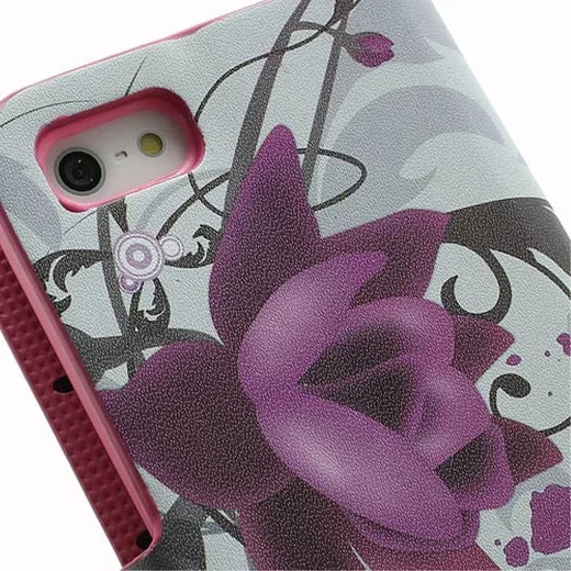 Apple iPhone SE / 5S Portemonnee Hoesje Print Lotus afbeelding 9
