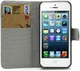Apple iPhone SE / 5S Portemonnee Hoesje Print Bloemen afbeelding 2