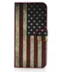iPhone 5 / 5S / SE Wallet Stand Case Amerikaanse Vlag Patroon afbeelding 4