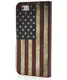 iPhone 5 / 5S / SE Wallet Stand Case Amerikaanse Vlag Patroon afbeelding 5