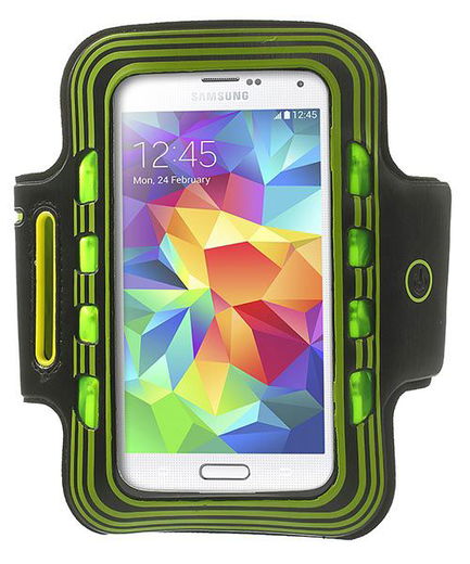Sport Armband met LED verlichting XXL - Groen afbeelding 1