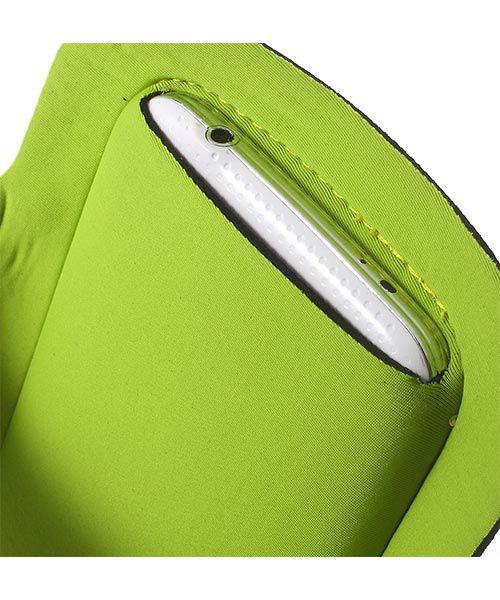 Sport Armband met LED verlichting XXL - Groen afbeelding 5