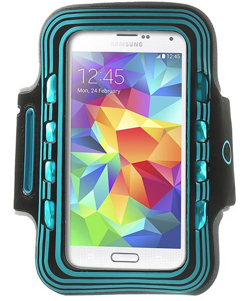 Sport Armband met LED verlichting XXL - Blauw afbeelding 1