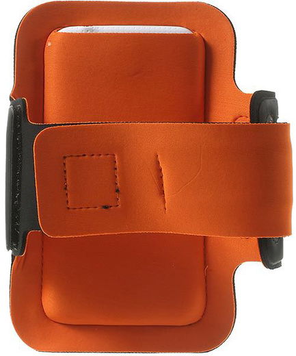 Sport Armband met LED verlichting XXL - Oranje afbeelding 2
