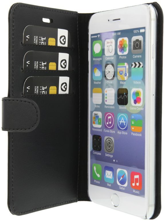 Valenta Classic Luxe iPhone 6s Hoesje Leer Bookcase Zwart afbeelding 8