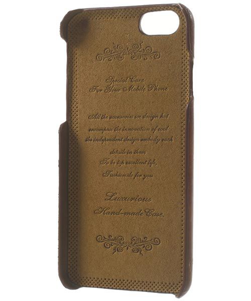 Apple iPhone 6S Hard case Oil Wax - Bruin afbeelding 3
